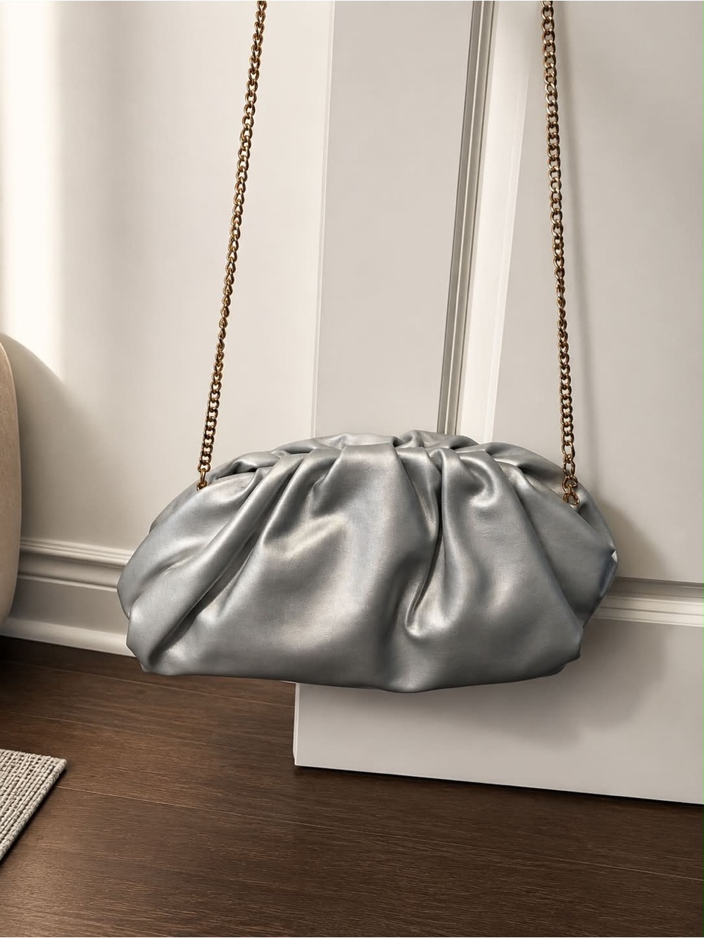 Poppy & Peonies Silver metallic After Party - Picture 2 of 2